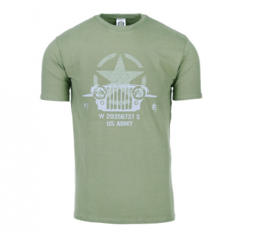 T-shirt Allied Star with Willys in olive